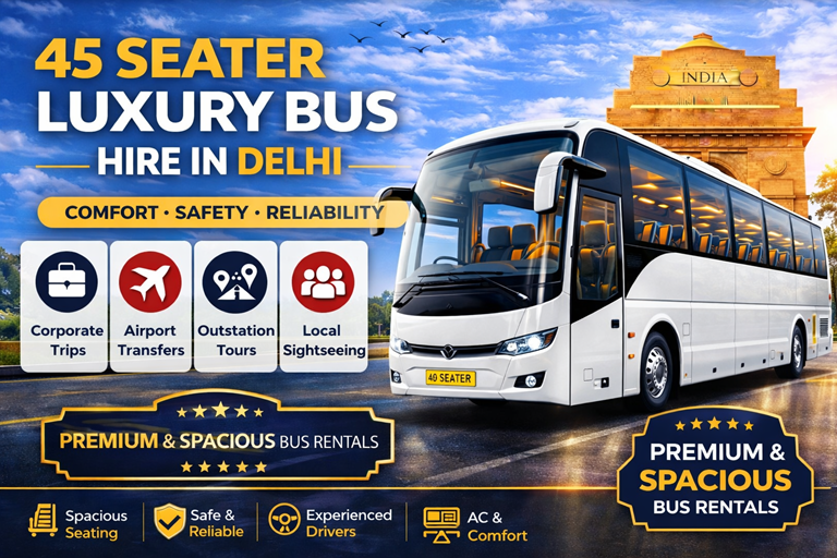 45 Seater Bus on Rent in Delhi
45 seater bus on rent in Delhi for big group travel
luxury 45 seater bus hire Delhi for weddings and tours
Delhi 45 seater AC bus rental with driver
45 seater coach booking Delhi for corporate trips
spacious 45 seater tourist bus hire in Delhi
