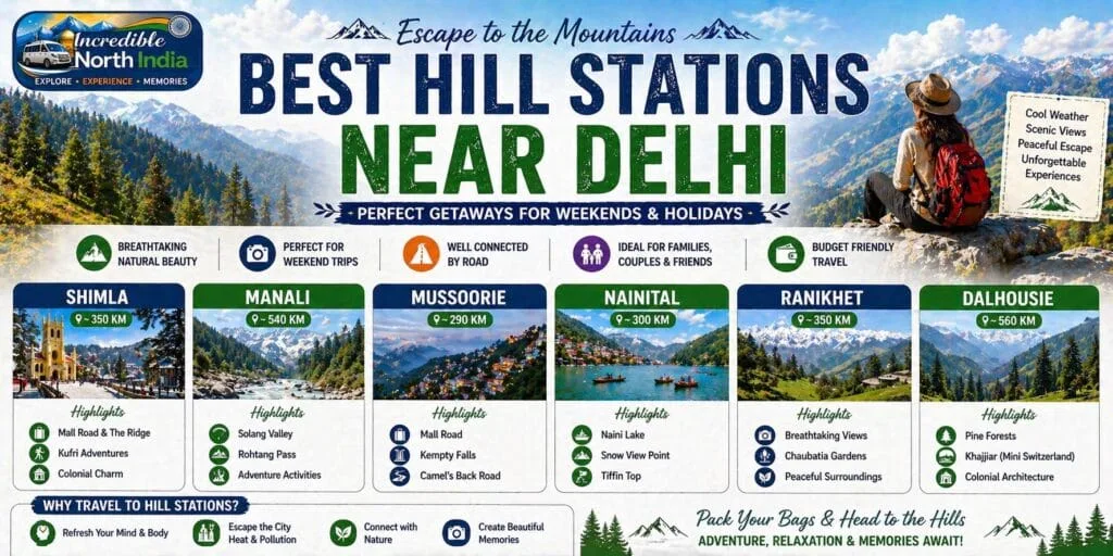 Best hill stations near Delhi