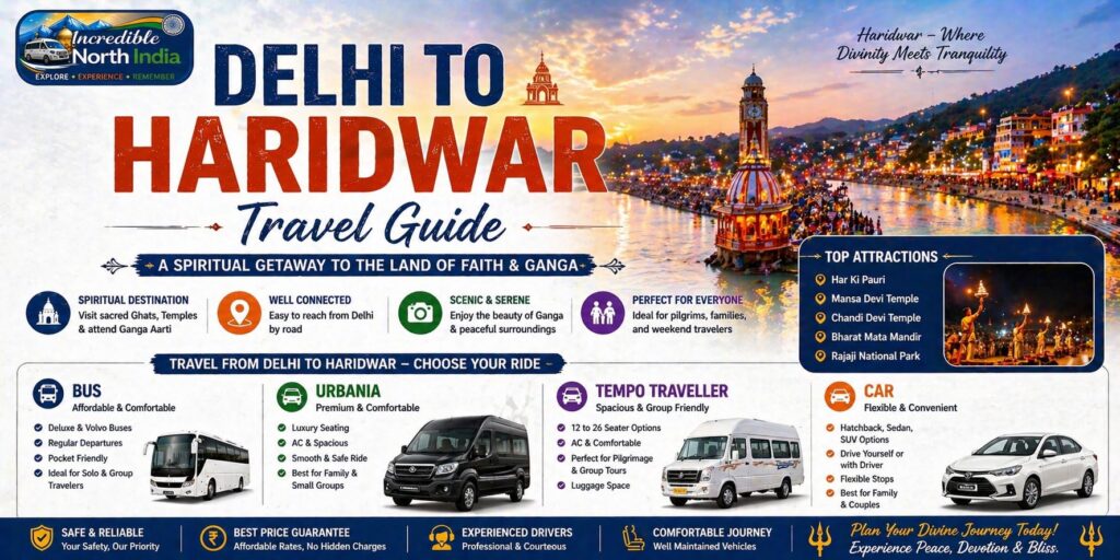 Delhi to Haridwar Travel Guide – Complete Route, Distance, Itinerary, Cost & Tips
