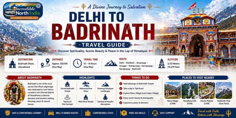 Delhi to Badrinath Travel Guide – Route, Distance, Itinerary, Cost & Tips