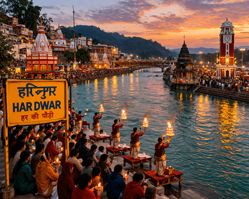 Haridwar is one of the holiest cities in India, known as the spiritual tour, Gateway to God