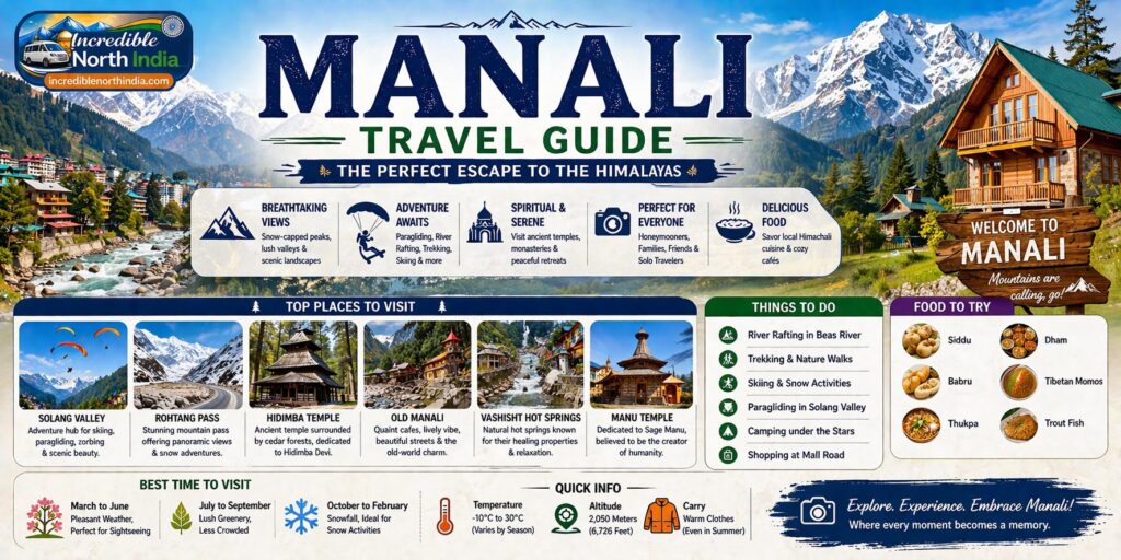Manali Travel Guide – Complete Travel Plan, Itinerary, Budget, Routes & Expert Tips