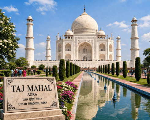 Agra is world-famous for the Taj Mahal, a UNESCO World Heritage Site
