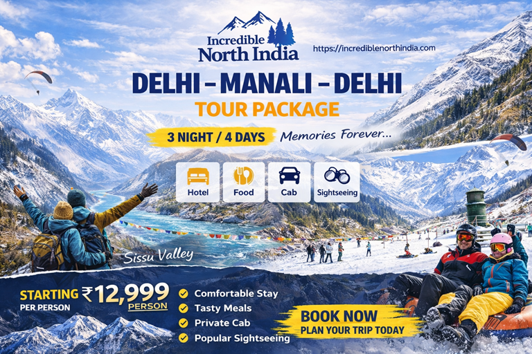  Delhi - Manali - Delhi 3 night 4 days