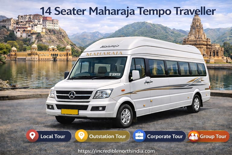 14 Seater Maharaja Tempo Traveller hire in Chandigarh