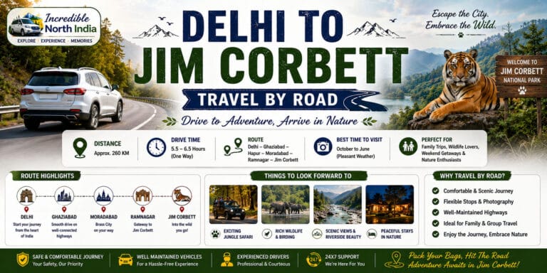 Delhi to Jim Corbett Tempo Traveller