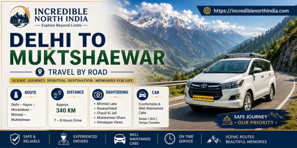 Delhi to Mukteshwar Travel by Road – Complete Road Trip Guide