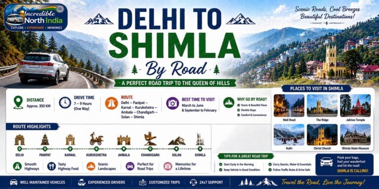 Delhi to Shimla by Road – Complete Travel Guide for a Memorable Journey