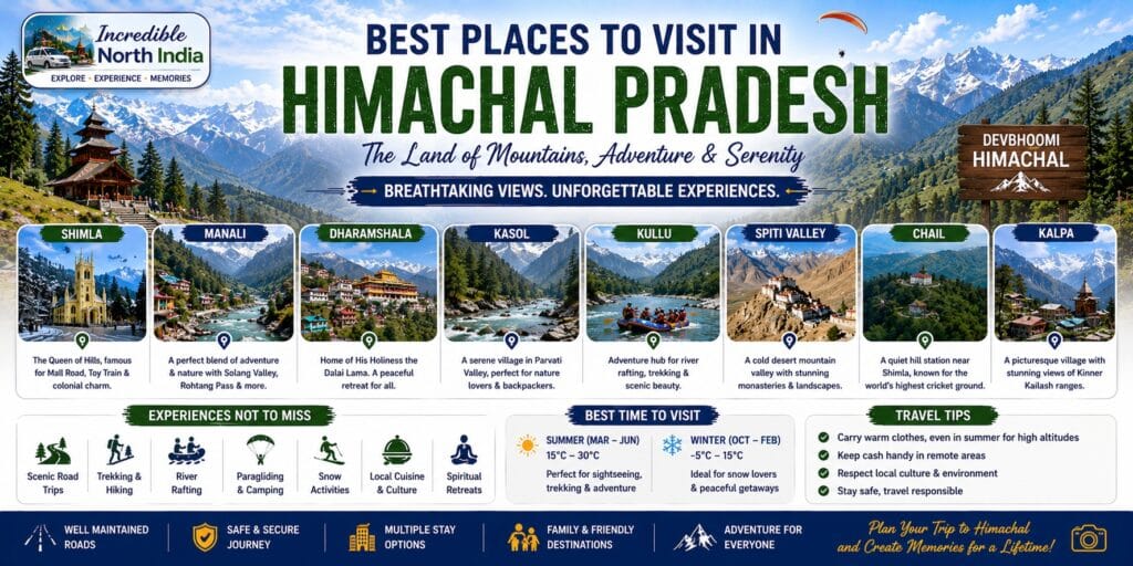 Best Places to Visit in Himachal Pradesh – Complete Travel Guide