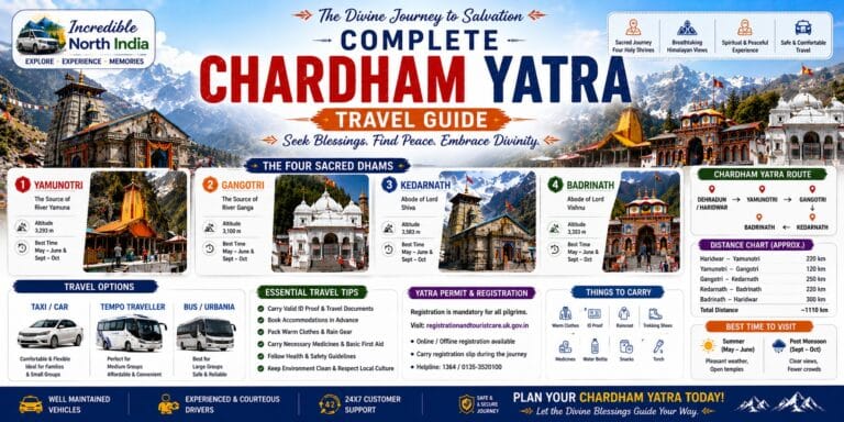 Complete Char Dham Yatra Travel Guide 2026: Route Map, Itinerary, Registration, Cost & Travel Tips