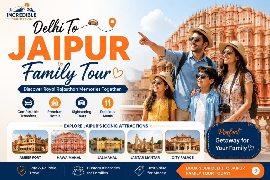 Delhi Agra Jaipur tour by Tempo Traveller for a family group