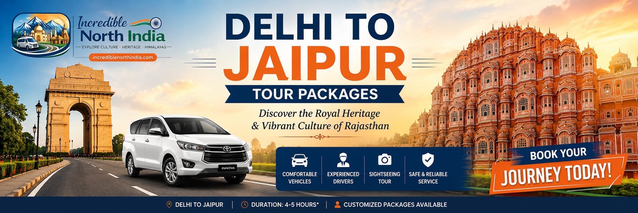 Delhi to Jaipur Tour Packages – Explore the Royal Heritage of Rajasthan