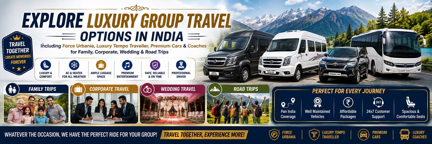 Explore luxury group travel options in India