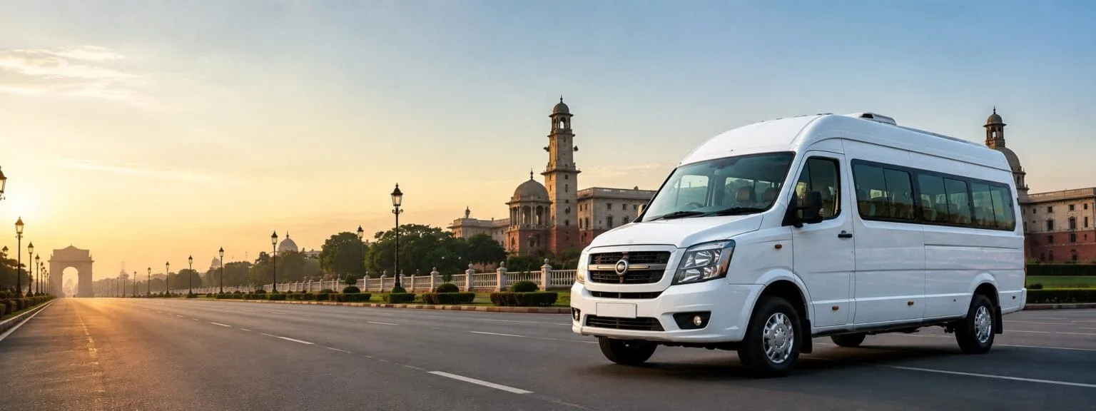 Tempo Traveller hire in Delhi with professional driver