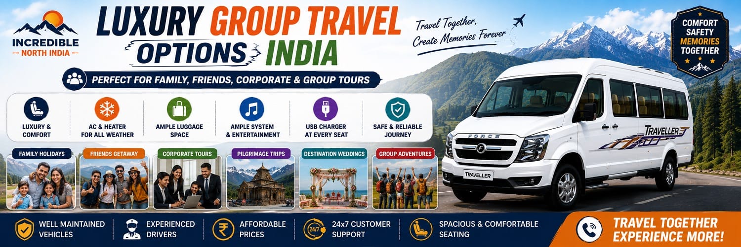 luxury group travel options india