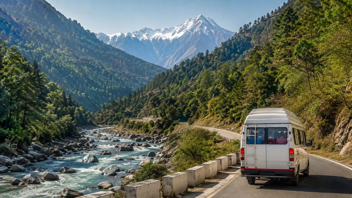 Delhi to Uttarakhand Tempo Traveller group road trip