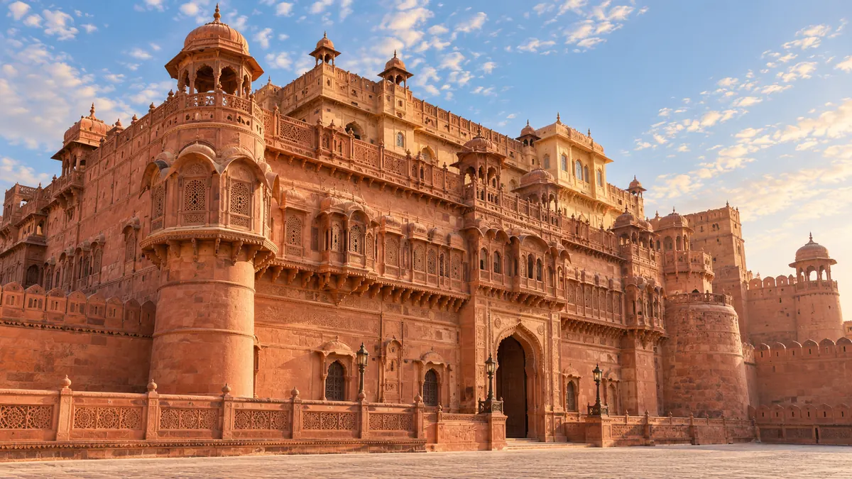 AI-generated illustrative scene for Bikaner; not a verified destination photograph.