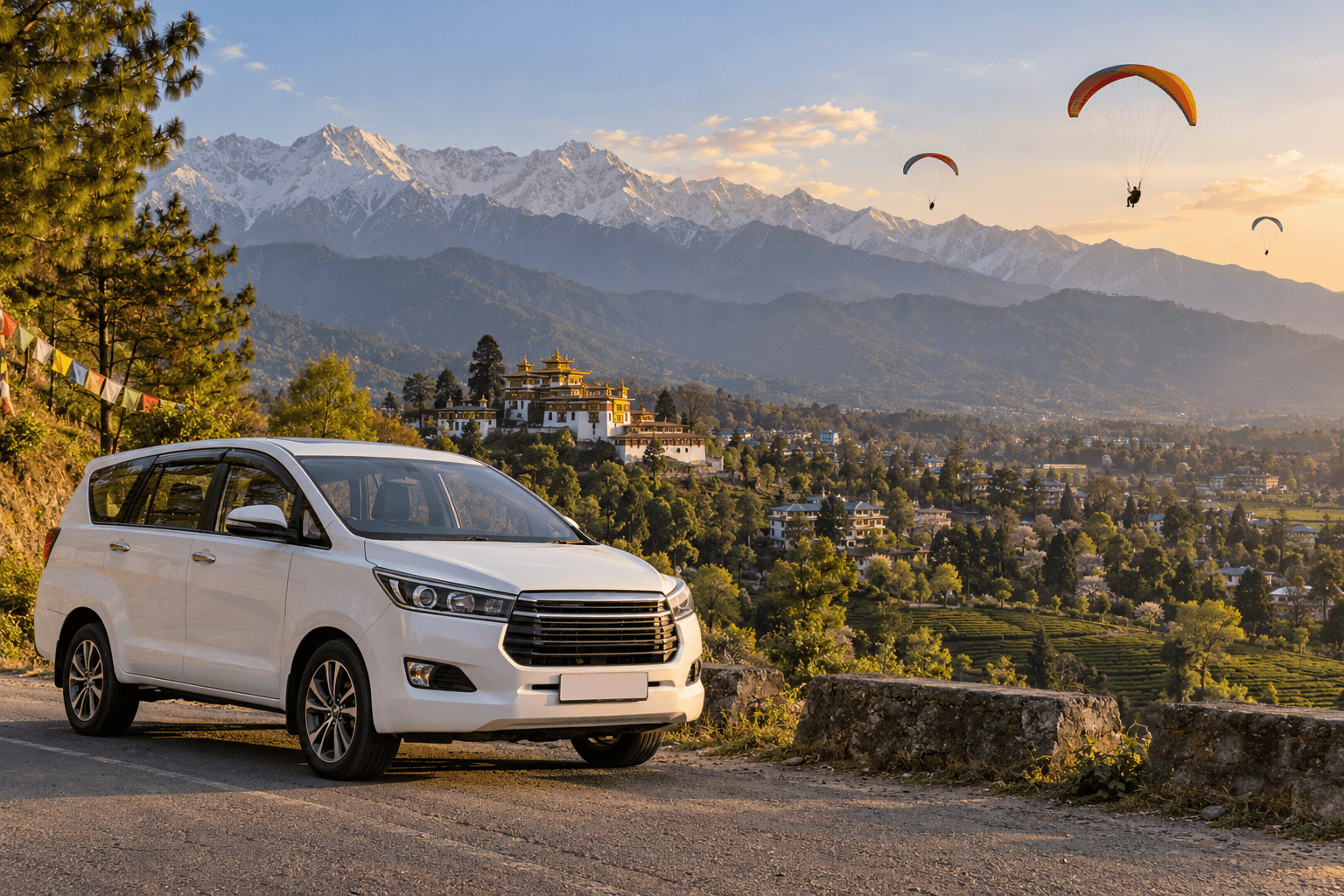 Delhi to Bir Billing car rental with driver