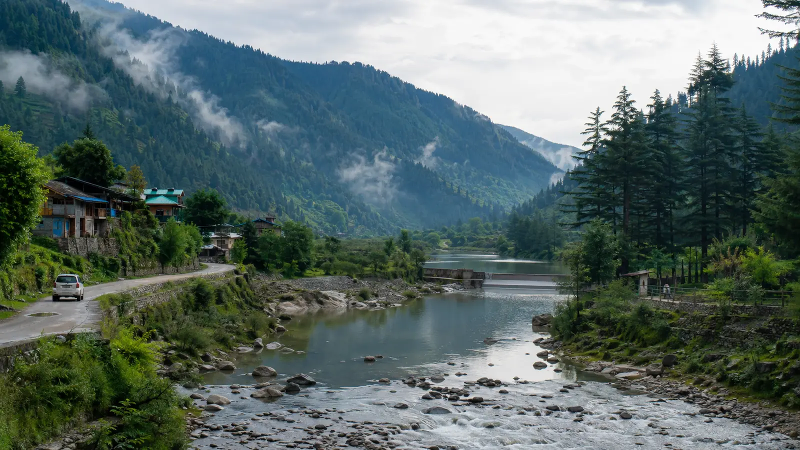 Delhi to Barot Valley tempo traveller route