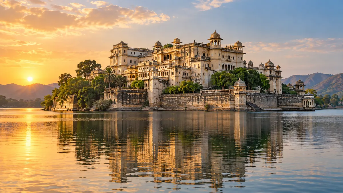 AI-generated illustrative scene for Dungarpur; not a verified destination photograph.