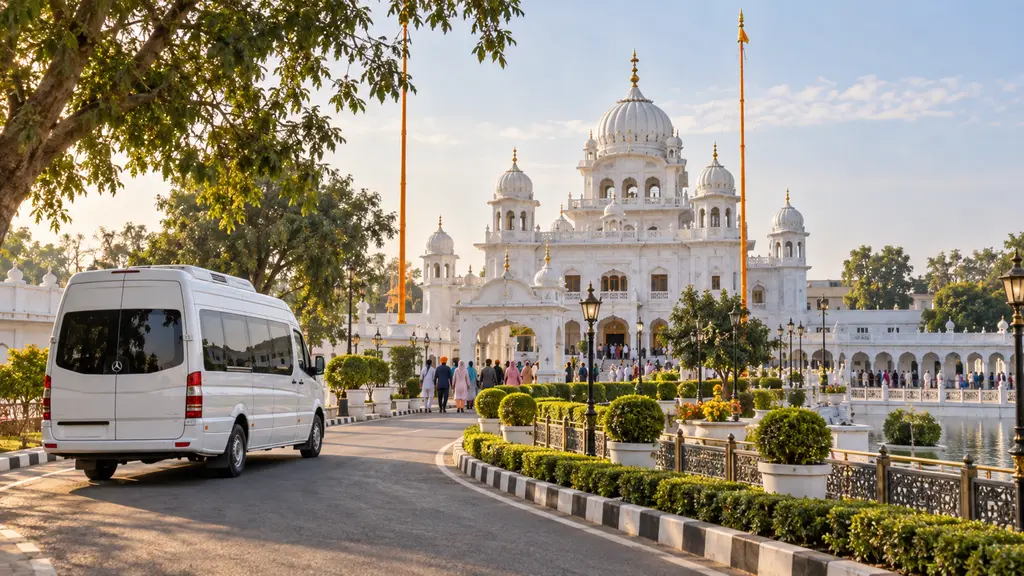 Delhi to Fatehgarh Sahib Tempo Traveller destination view