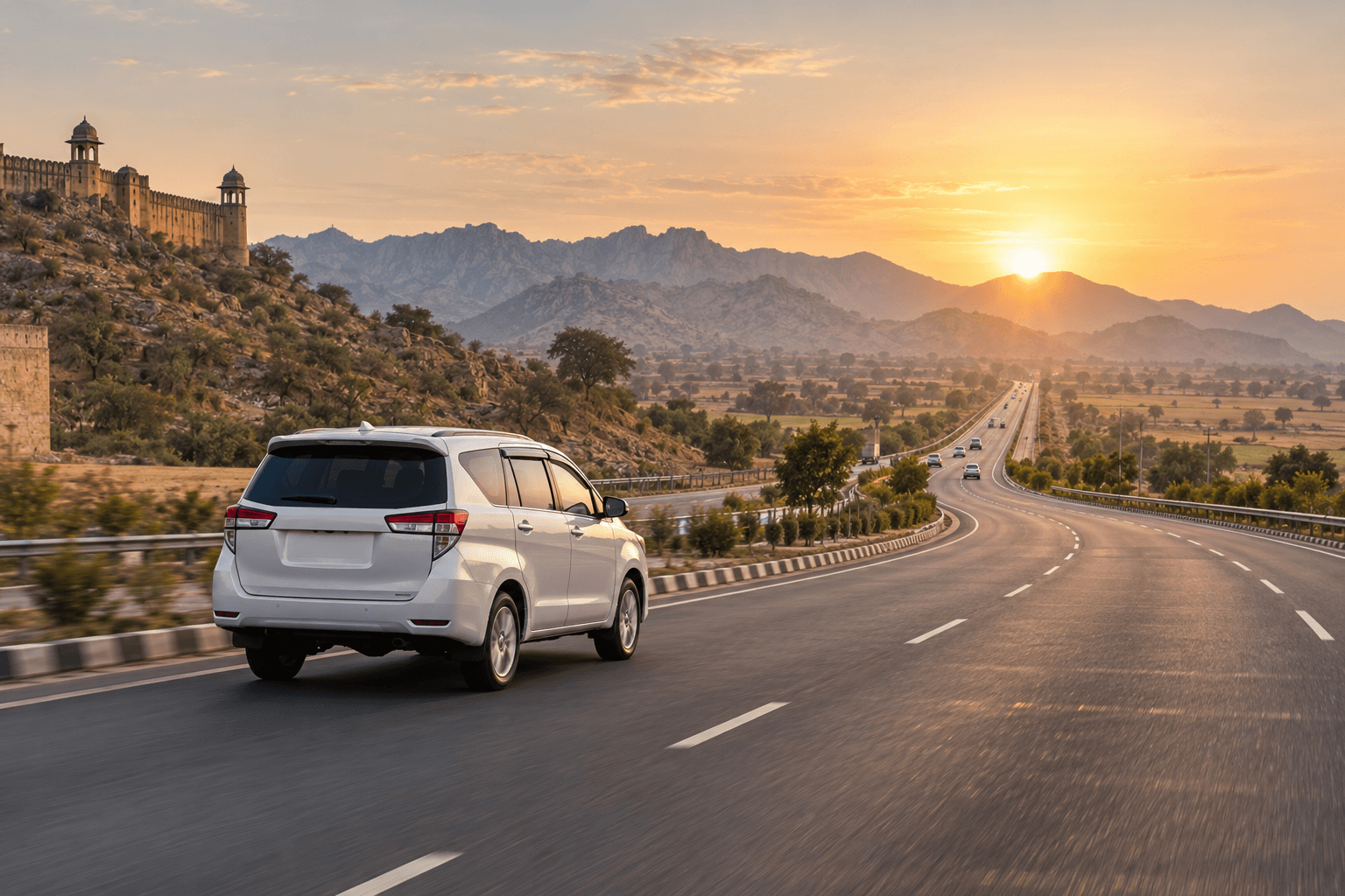 Private road journey through North India on the Delhi Agra Jaipur route