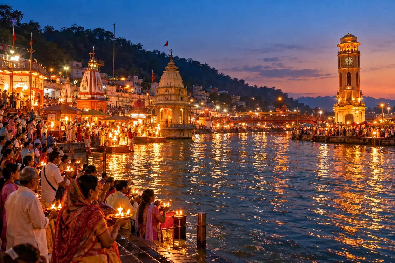 Haridwar is one of the holiest cities in India, known as the spiritual tour, Gateway to God