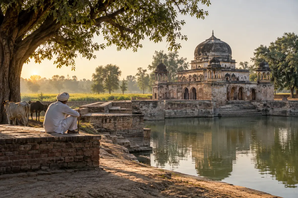 AI illustration inspired by Agroha, Haryana