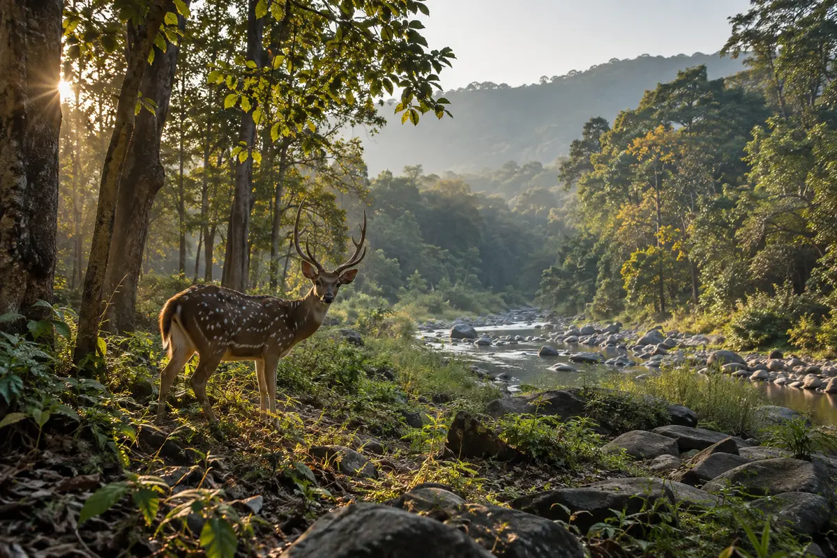 AI illustration inspired by Kalesar National Park, Haryana