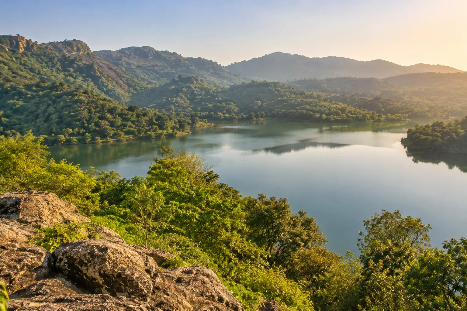 Illustrative Morni Hills, Haryana destination scene