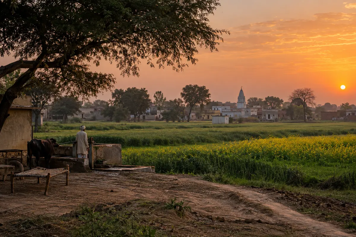 AI illustration inspired by Palwal, Haryana