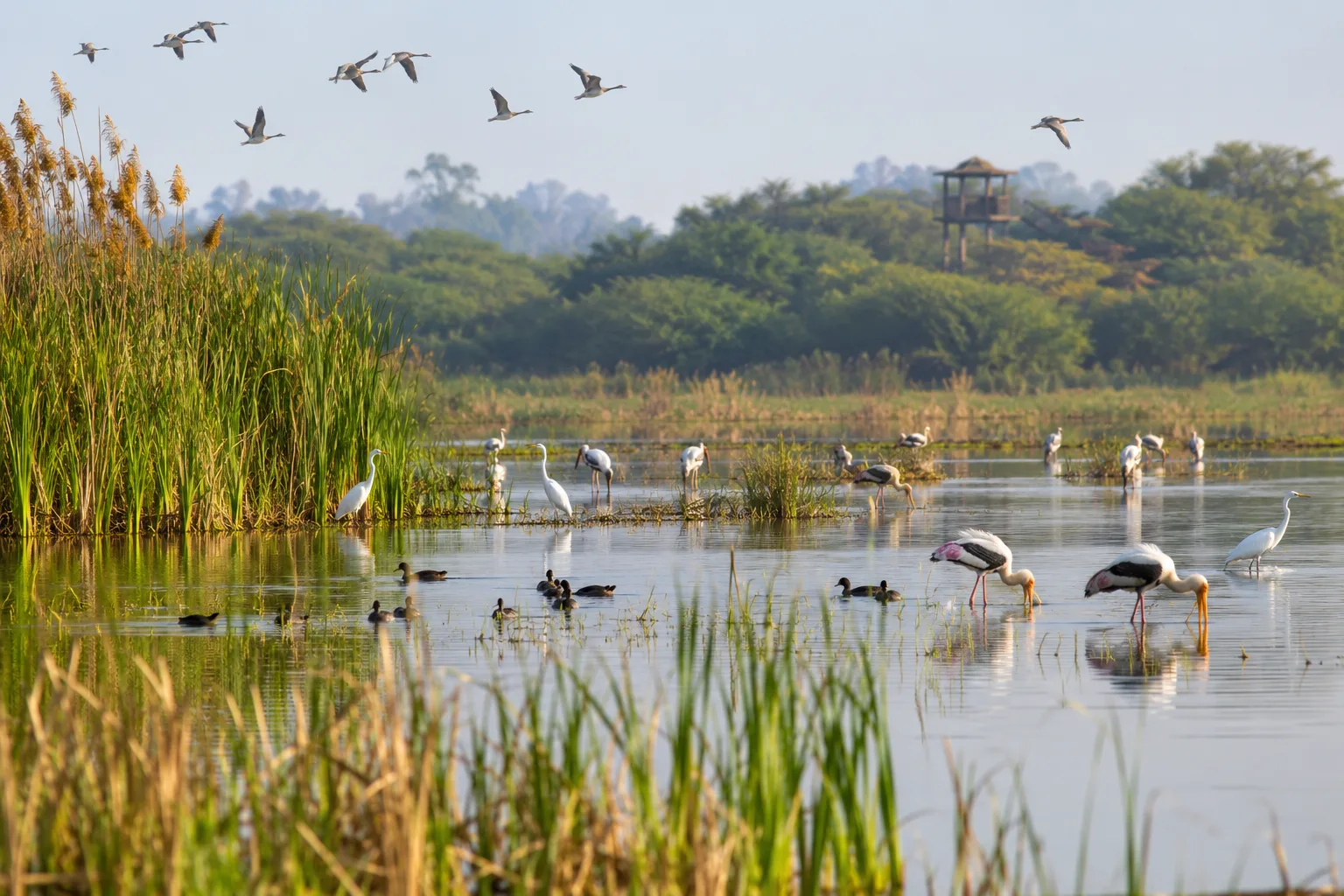 Illustrative Sultanpur National Park, Haryana destination scene