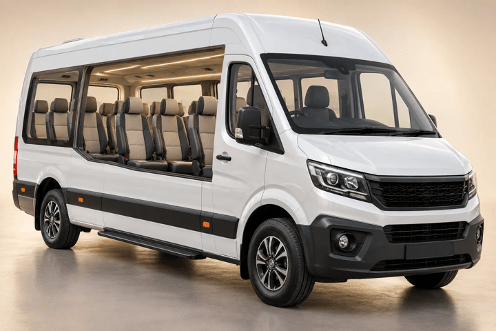 Illustrative 12 Seater Urbania group van cabin