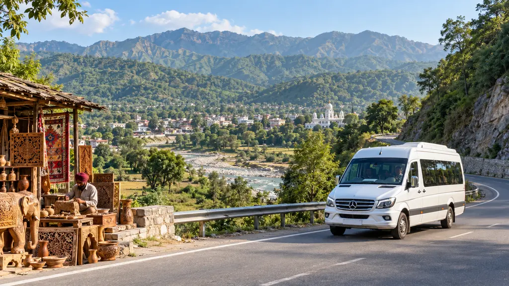 Delhi to Hoshiarpur Tempo Traveller destination view