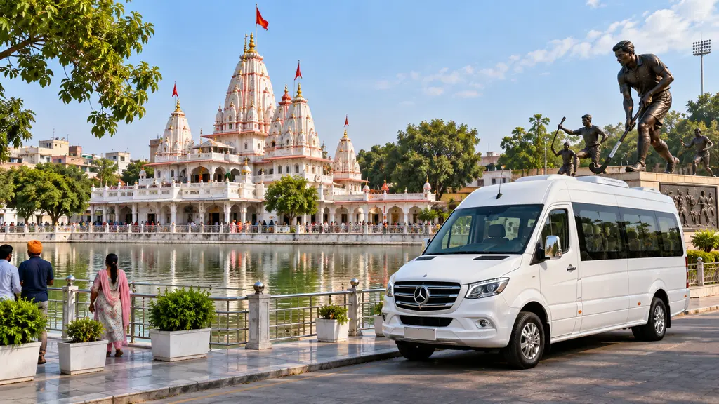Delhi to Jalandhar Tempo Traveller destination view