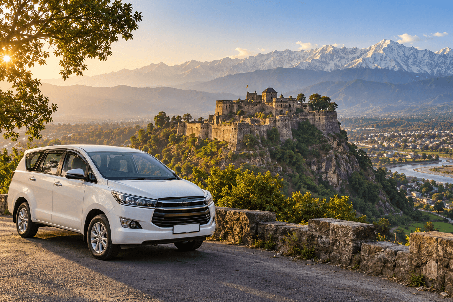Delhi to Kangra car rental with driver