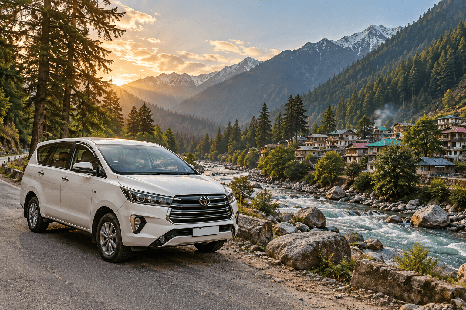 Delhi to Kasol car rental with driver