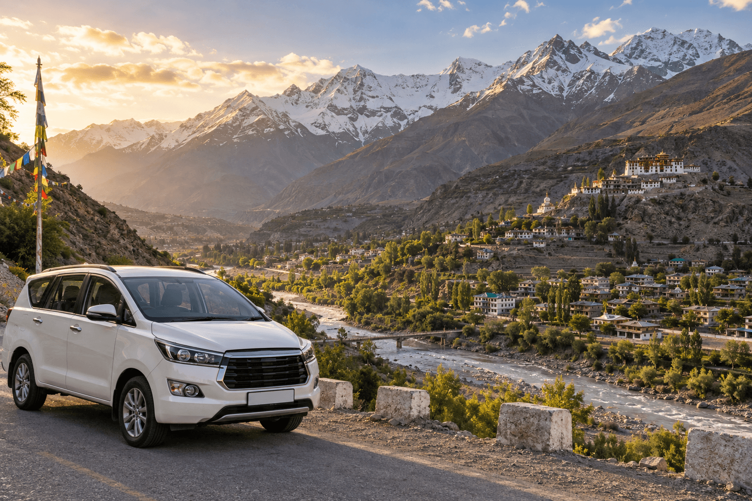 Delhi to Keylong car rental with driver