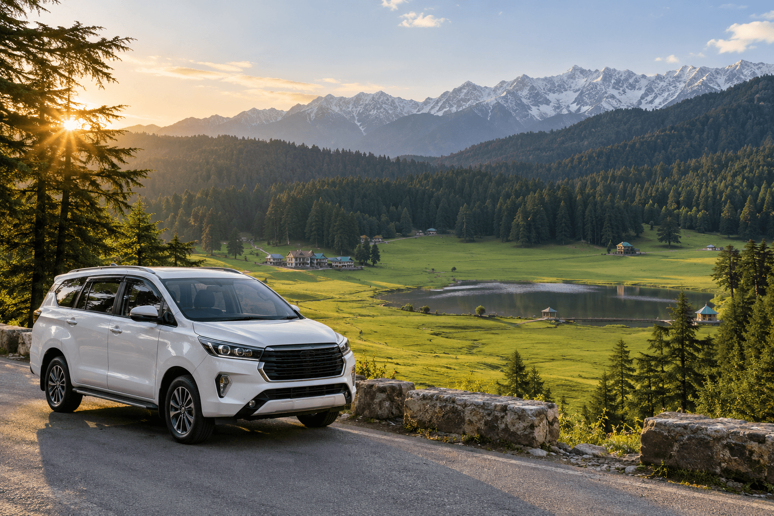 Delhi to Khajjiar car rental with driver