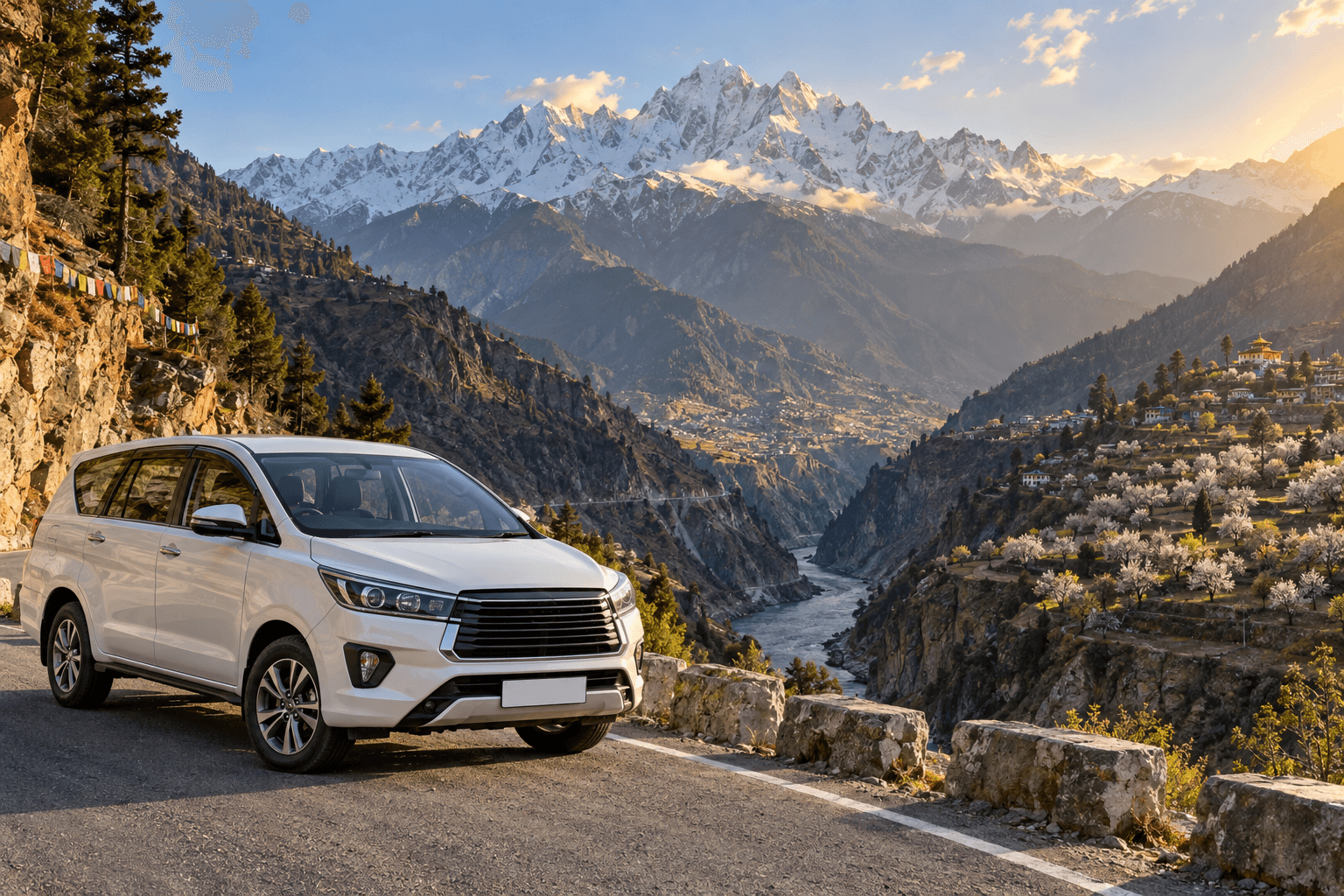 Delhi to Kinnaur Valley car rental with driver