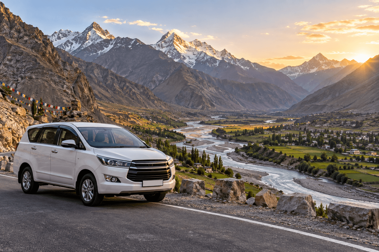 Delhi to Lahaul Valley car rental with driver