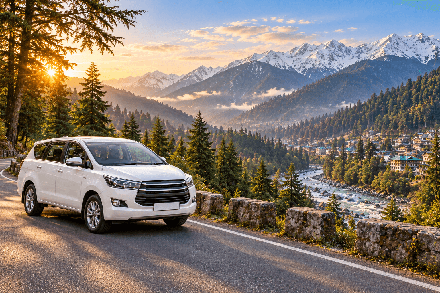 Delhi to Manali car rental with driver