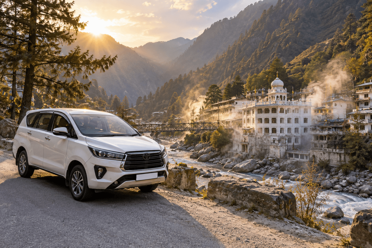 Delhi to Manikaran car rental with driver