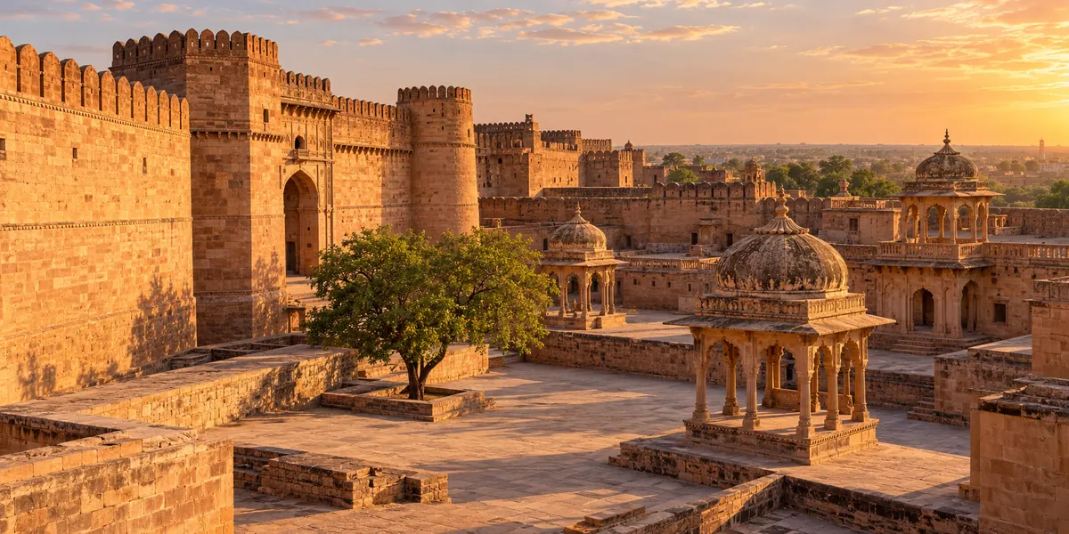 AI-generated illustrative scene for Nagaur; not a verified destination photograph.