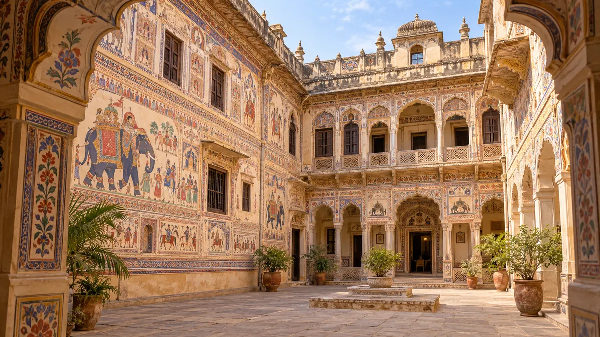 AI-generated illustrative scene for Nawalgarh; not a verified destination photograph.