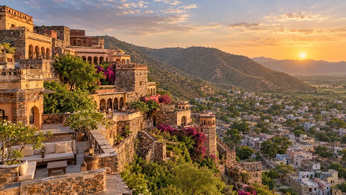 AI-generated illustrative scene for Neemrana; not a verified destination photograph.