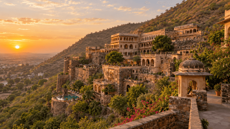 Delhi to Neemrana Tempo Traveller — original Rajasthan travel image