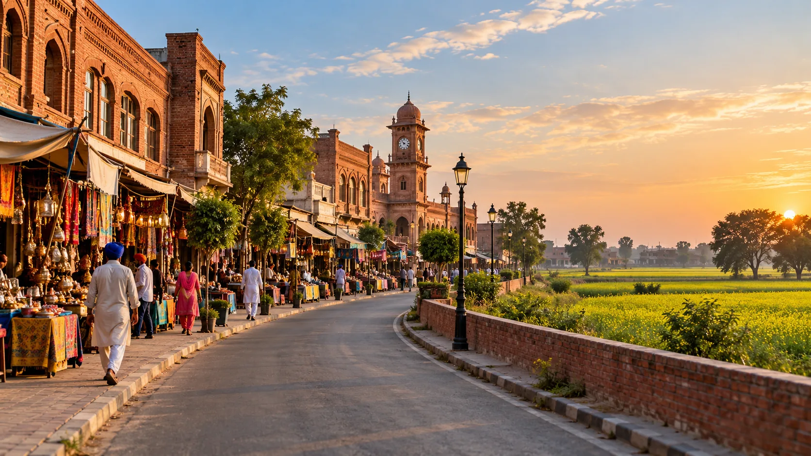 Illustrative Punjab destination scene for Barnala