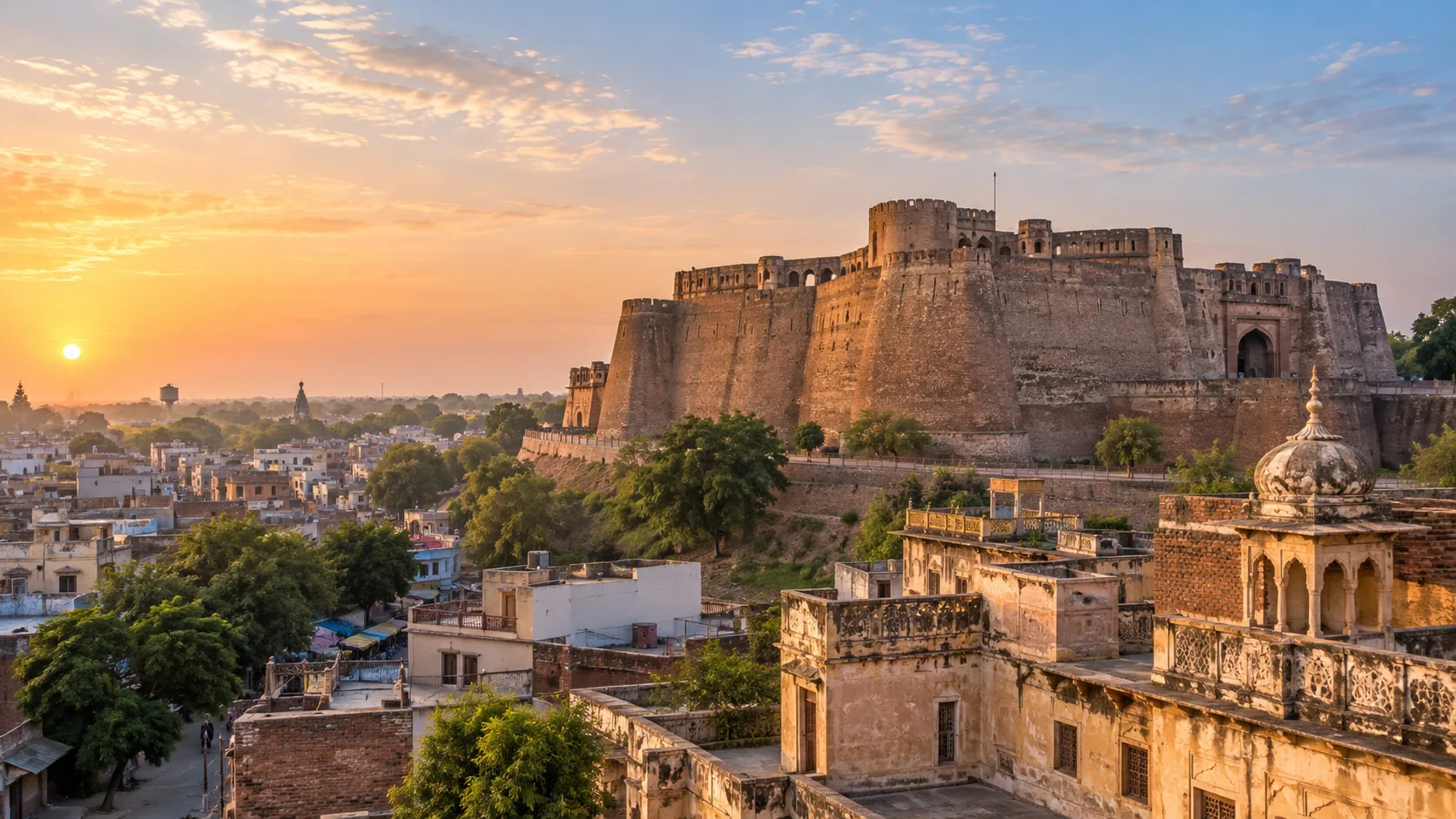 Illustrative Punjab destination scene for Bathinda