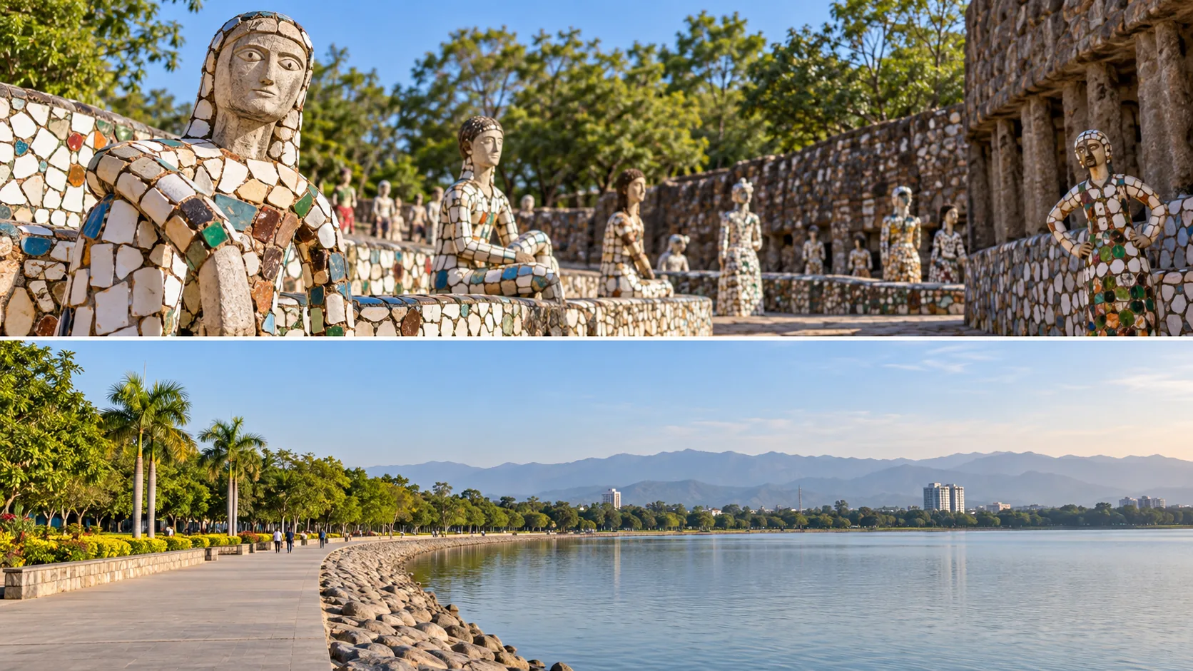 Illustrative Punjab destination scene for Chandigarh